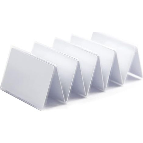 (50) 125kHz ID Carte RFID Proximité Écrivain Réinscriptible Blanc T5577 / EM4305 PVC 0,8mm Épais pour Porte Entrée Accès Contrôle Système (1/5)