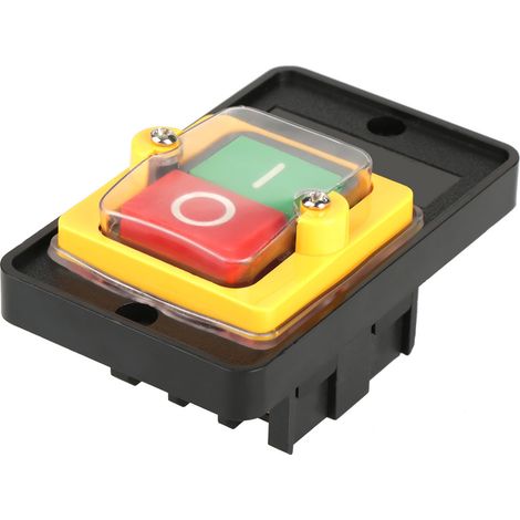 1Pcs KA0-5 380V 10A Black 2 Position Power Control Pushbutton Push Button Switch