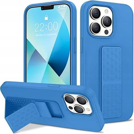FUNDA AZUL FUERTE PARA IPHONE 13 PRO 6.1' CON CORREA