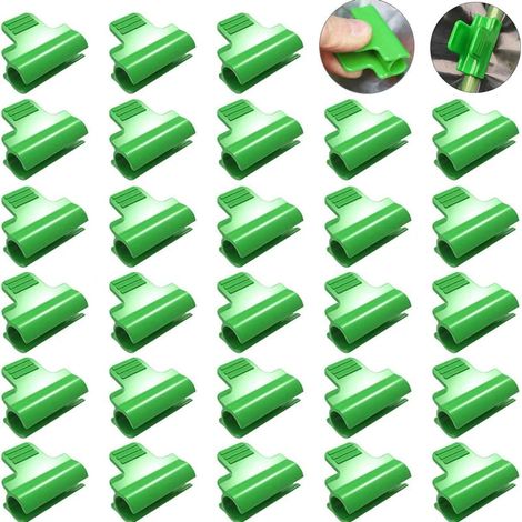 Gewächshausclips, Folienabdeckung, Tunnel-Bügelclips, Schattierungsnetz-Pfostenclips, Pflanzenverlängerungsstützen, 10 Stück (8-9 mm)
