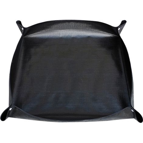 Tapis rempotage 100×100 cm imperméable, repliable, noir, repiquage/succulentes. (1/5)