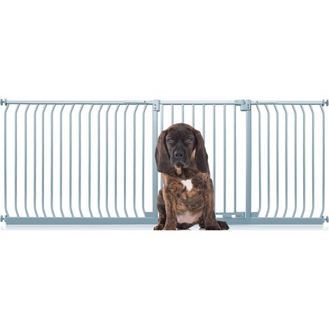 Bettacare Elite Pressure Dog Gate, 234cm - 243cm, Matt Grey, Pressure Fit Pet Gate for Dog and Puppy