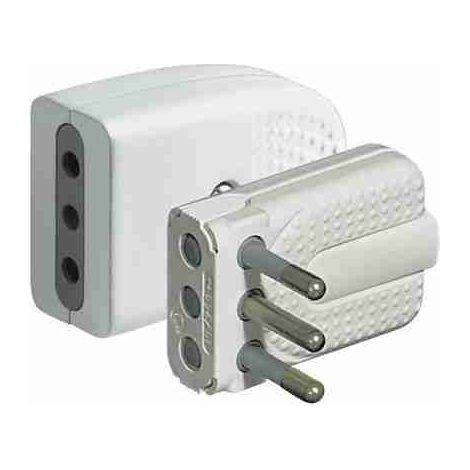 BTIS2465TAP Coppia spina/presa corner 2P+T 10A bianca