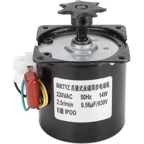 Accessoire pour incubateur : moteur synchrone 220 V pour le retournement automatique des œufs, étanche à l'eau et à la poussière. (1/5)