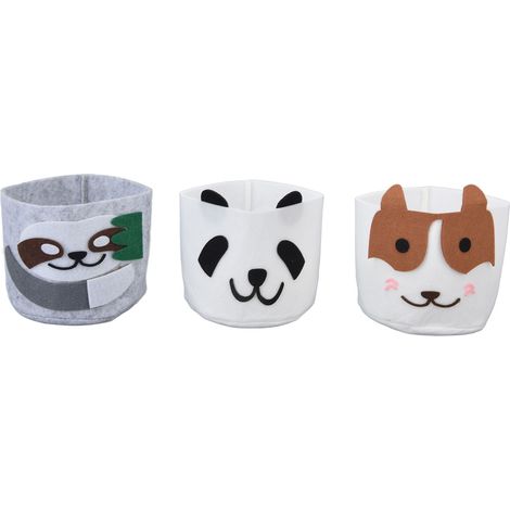 Panier à plantes en forme de panda, paresseux et chien, fait main, pot de fleurs pour la décoration intérieure (1/5)
