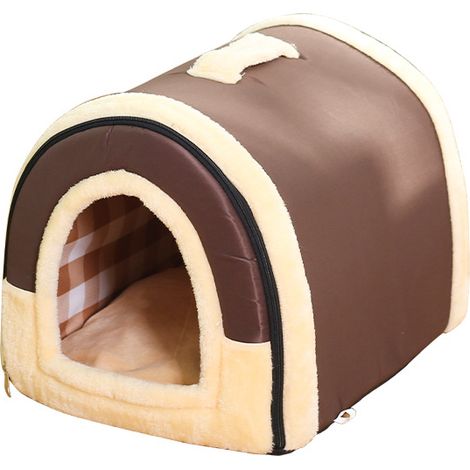 Lit fermé combiné chat et chien – Canapé-lit pliable (Taille L), Antidérapant – Doux et confortable – Idéal pour l'hiver (1/5)