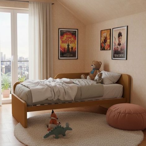 Divano letto sagomato 80x190 - Zolfo (1/5)