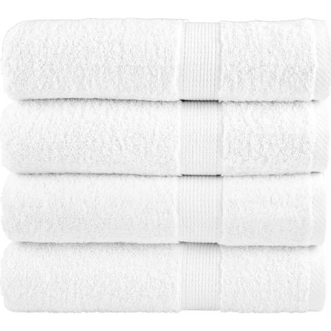 Toallas de mano SOLUND 4 uds blanco 50x100 cm 600 gsm vidaXL
