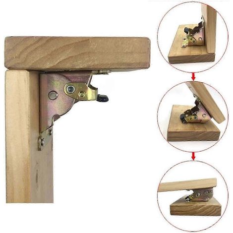 charnières autobloquantes à forte capacité de charge, en fer, pour pieds de table pliants, outils de pliage Qinhai s202412242073 (1/4)