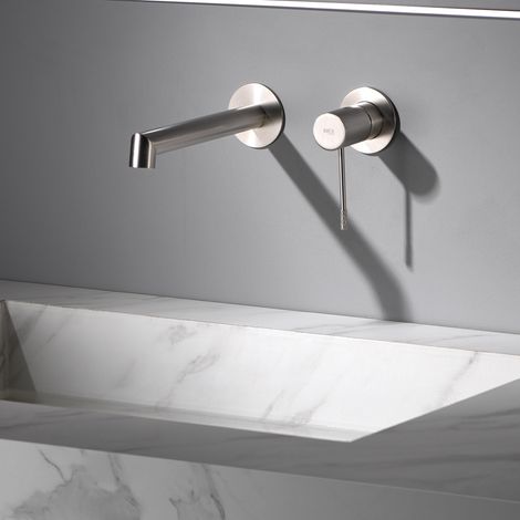 Imex - Grifo Monomando Lavabo Empotrado Níquel Serie Line (1/5)