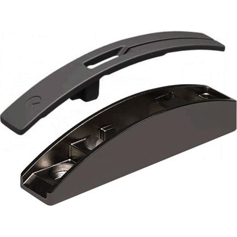 Kit de fixation de revêtement de porte Kiaro en nickel (1/3)