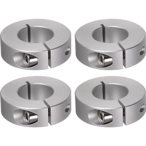 4pcs Bague de Réglage Bague Arrêt d'axe Butée Arbre Collier 20mm Alésage Aluminium Alliage Diviser Colliers Vis, 40mm OD, 12mm Largeur pour Roue Brouette Pont Boîte Vitesses (1/5)