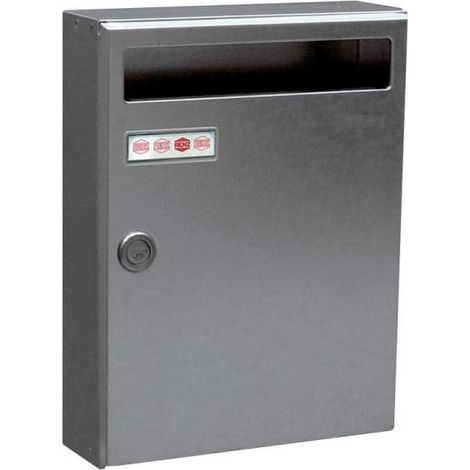 RENZ Boîte aux lettres compacte 1 porte extérieur - Saphir - acier gris (1/2)