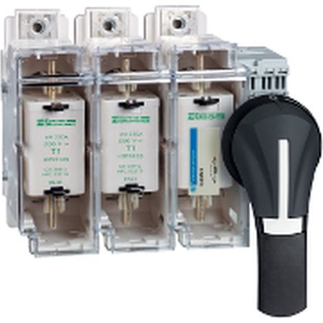 SCHNEIDER TEYS 100-400A IP65 Drehregler, schwarz und grau, kompatibel mit TeSys