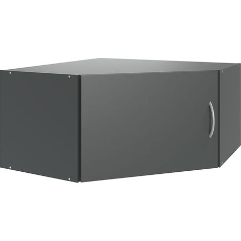 Eck-Aufsatzschrank graphit MIAMI-43, B/H/T ca. 80/40/80 cm (1/2)