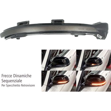 Kit Freccia Specchietto Retrovisore Led VW Golf 7 E-Golf Sportsvan Touran Lente Fume Arancione Dinamico Sequenziale (1/3)