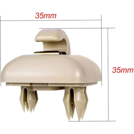 Remplacement Automatique Du Support De Crochet De Clip De Pare-Soleil Pour Audi A1 A3 A4 A5 Q3 Q5 (8E0 857 562) A7 B6 B7 B8 S4 S5, Gris (1/3)