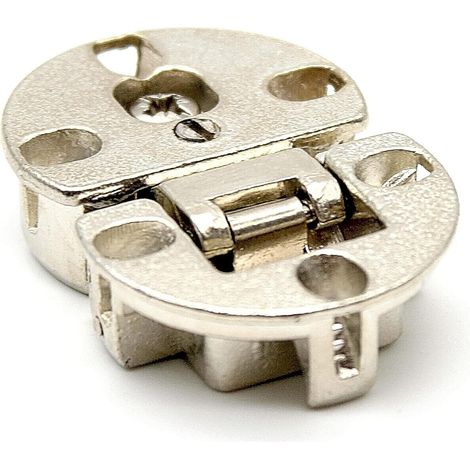 Charnières invisibles pliantes, 8 charnières, porte de placard s'ouvrant à 180°, charnière à pot, charnière de porte à trou de 35 mm