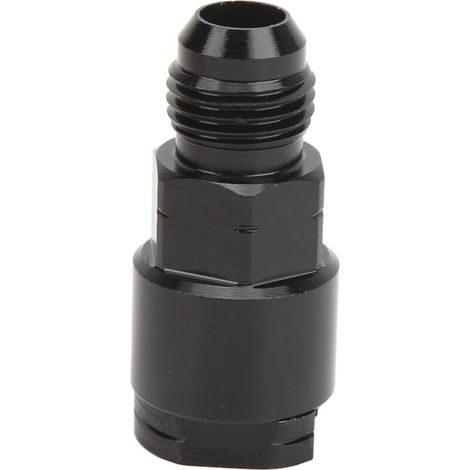 Adattatore EFI Quick Connection in alluminio anodizzato nero, raccordo maschio a pressione per linea carburante per prestazioni efficienti del motore (AN6-3/8). (1/5)