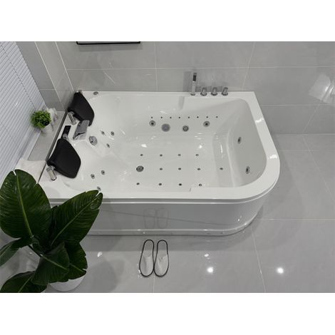 Vasca Idromassaggio Due Posti Rettangolare Riscaldatore Full 170x120cm Dx Sicorage Gruga
