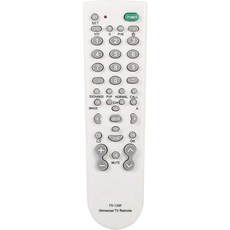 MSBD Télécommande universelle pour Smart TV Télécommande TV-139F Remplacement du contrôleur universel Télécommandes de remplacement blanches (1/5)