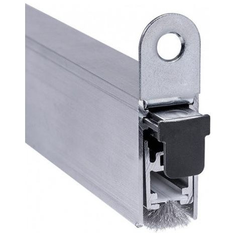 FP – Joint de bas de porte automatique avec brosse à velours – Longueur 833 mm – Montage facile pour sols rugueux – Déclenchement unilatéral (1/2)