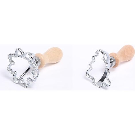 ensemble De Deux Pices De Flocon De Neige Et D'arbre De Nol En Forme De Moule Biscuits Dim Sum Cake Dumpling Skin Cake Mold Cake Cutter Outils De (1/5)