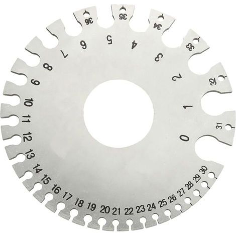 Jauge Épaisseur Câble Électrique Outil Mesure Diamètre Fil Calibre Règle Précision (1/4)