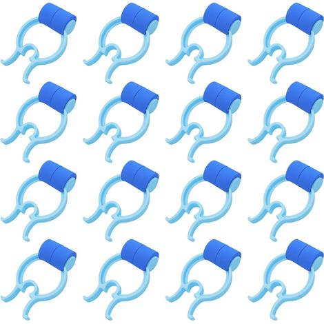 Confezione da 16 clip nasali emostatiche in plastica con imbottitura in schiuma, clip nasali generiche per nuoto, per bambini e adulti.