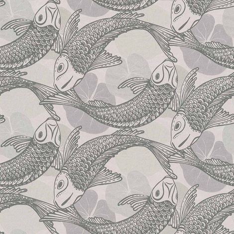 BRICOFLOR Papier peint Beige / Crème Papier peint Japonais, Animaux - 10,05 x 0,53 m (1/5)