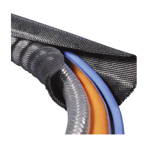 HellermannTyton Twist-In Funda trenzada negra 10-13 mm