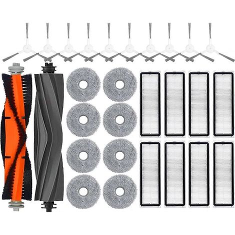 Pour robot laveur de sols Bot L10 Prime, brosse latérale principale, filtre HEPA et chiffon de nettoyage --- (1/5)