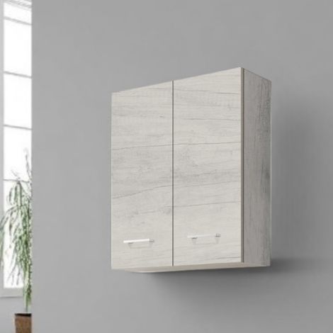 Pensile doppio GAIA 60x22 Quercia Bianco (1/2)