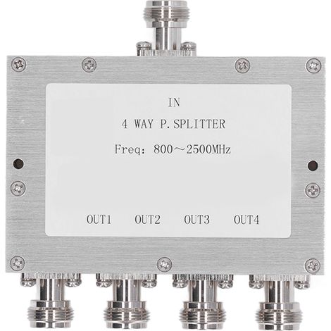 Séparateur RF 4 voies, 800-2500MHz, 35W, module faible perte, interface type N (1/5)