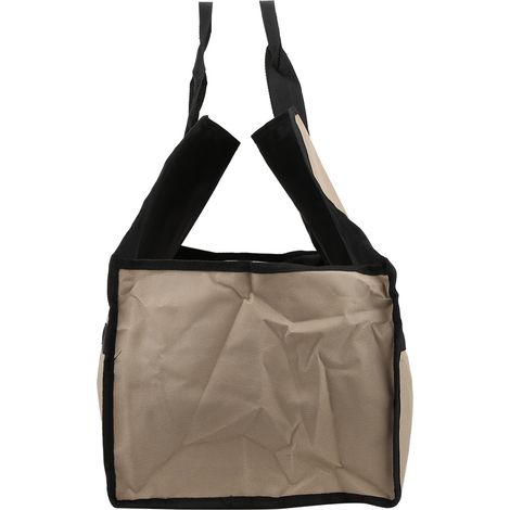 Sac de rangement robuste en toile Oxford kaki, pour stockage de bûches et charbon, grande contenance