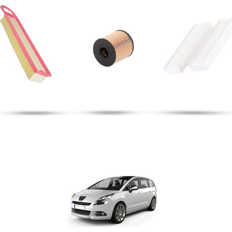 Kit tagliando 3 filtri compatibile con Peugeot 5008 1.6 16v 88kw dal 2009 (1/5)