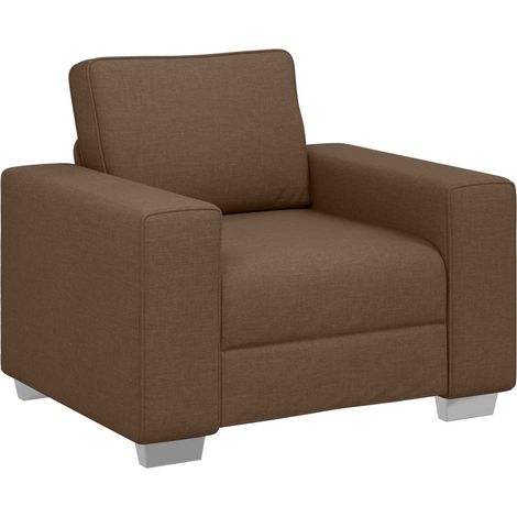 Maison Exclusive - Poltrona Sofa Marrone 100 cm Tessuto