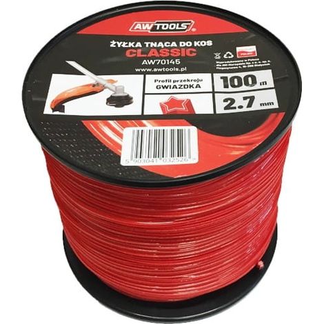 AWTOOLS CLASSIC CUTTING LINE 2.7x100m / QUADRATO