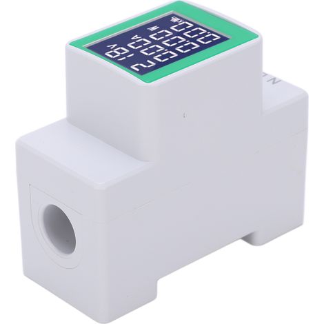 PZEM-008 Multifunktionales LCD-Digitaldisplay-Amperemeter/Voltmeter, 50-300V AC-Schienen-Wattmeter (1/5)