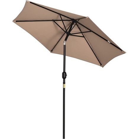 Parasol inclinable et pivotant MOKA Beige (1/5)