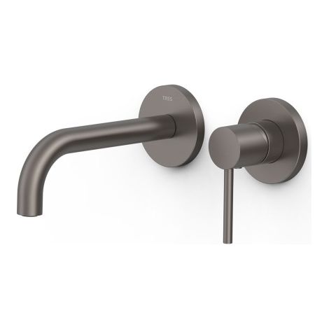 Mitigeur lavabo encastré bec 177 mm Graphite - TRES 26230021GR (1/2)