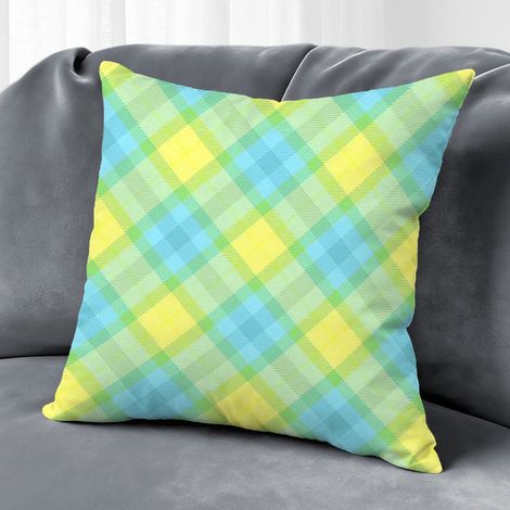 Housse de coussin motif symétrique, décoration maison,40×40cm (1/5)