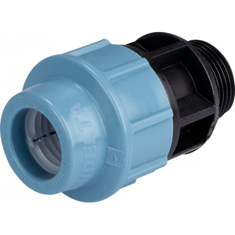 Gerader Anschluss für Polyethylenrohr, männlich 25 mm - 26x34