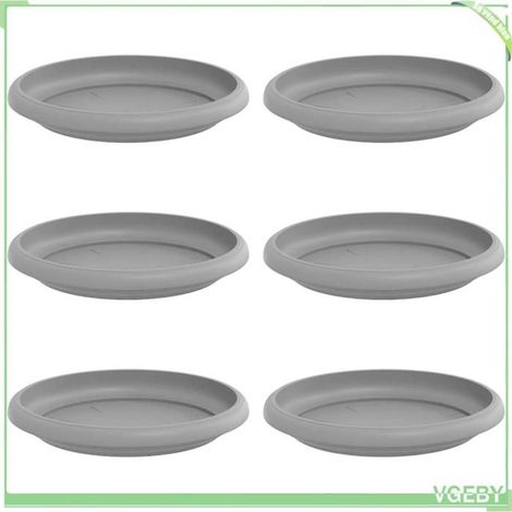Plateau à fleurs - FAFEICY - 42020307 - Noir - Rond Ø15,5 cm - Pack de 6 (1/5)
