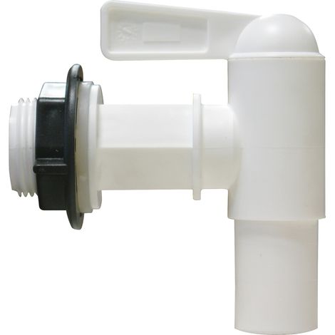 GARANTIA rubinetto di scarico per serbatoio per pioggia 3/4'', grigio grafite incl. guarnizione e controdado (1/2)
