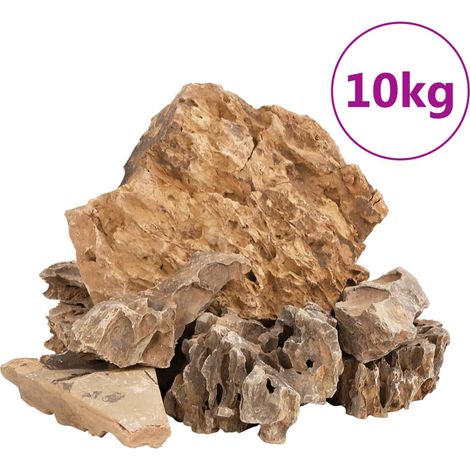 vidaXL Drachensteine 10 kg braun 5-30 cm