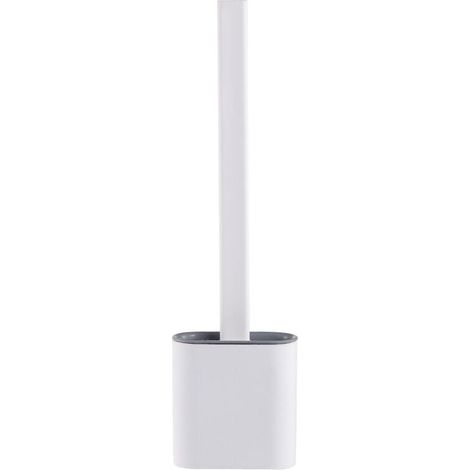 Scopino per WC Scopino per WC, Scopino per WC in silicone Scopino per WC in silicone antibatterico ad asciugatura rapida, Scopino per WC con manico lungo (1/5)