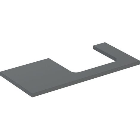 Geberit ONE Plan de lavabo, découpe à droite, 105x3x47 cm, (1/4)