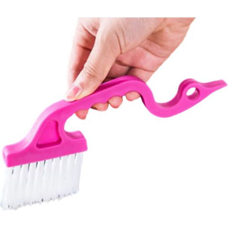 Kit de brosses de nettoyage pour vitres, rainures et joints de portes et fenêtres, outils manuels de nettoyage pour cuisine et salle de bain (1/5)