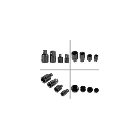 Set di 4 adattatori a cricchetto per bussole e inserti da 1/2", 1/4" e 3/8" - Crezuo